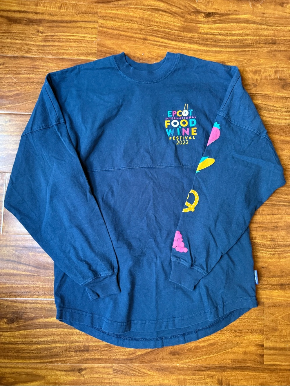 EPCOT International Food & Wine Festival 2022 Navy Long-Sleeve Tee